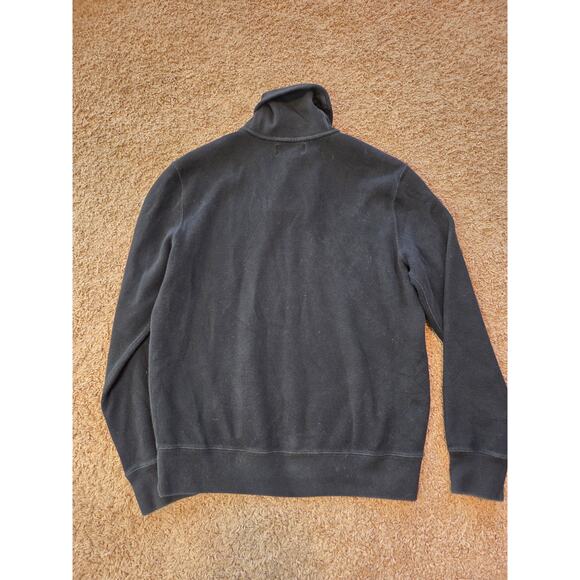 Polo Ralph Lauren shawl collar pullover black cotton knit sweater L - Picture 4 of 6